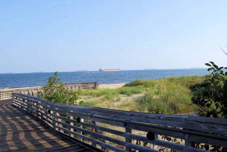 Beach access at First Landing State Park, Virginia Beach