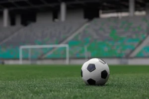 Soccer ball on a grass field