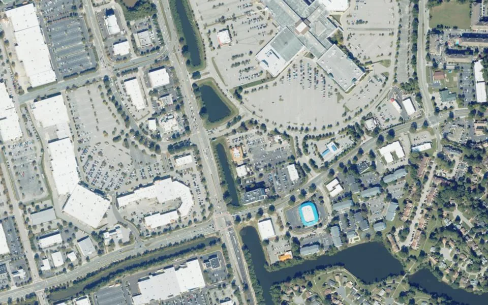 2023 aerial photograph of the Greenbrier area in Chesapeake, Virginia