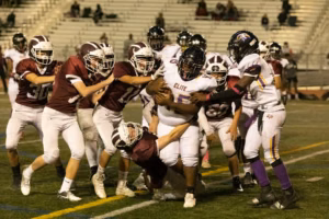 Illustrative American football play; not an Indian River game