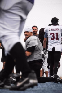 Illustrative football training sideline; not a named local program