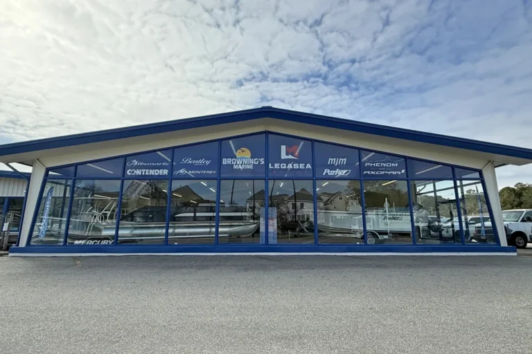Legasea Marine and Browning’s Marine showroom on Shore Drive in Virginia Beach.