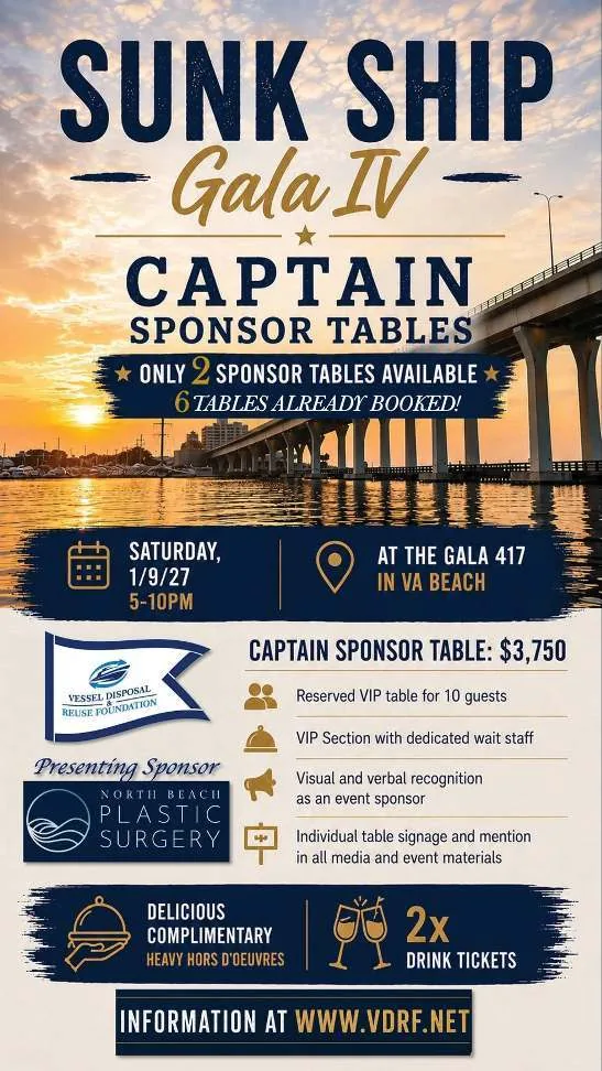 Sunk Ship Gala IV sponsor advertisement